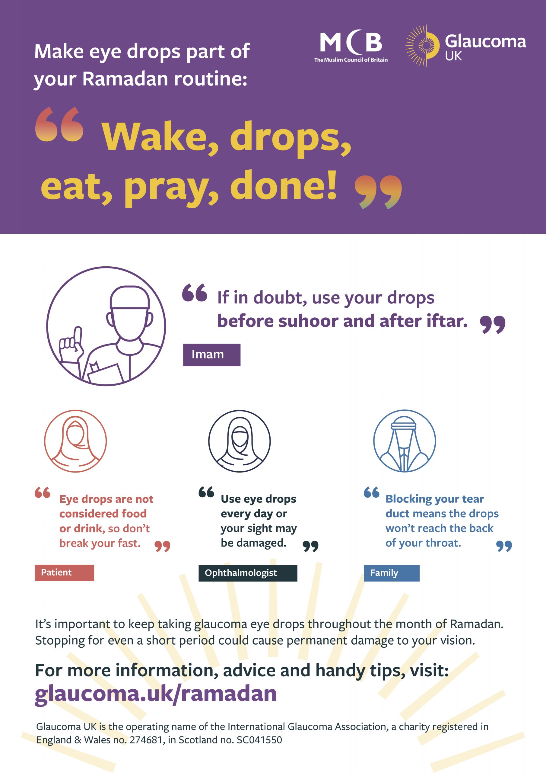 Eye drops message for Ramadan ABDO