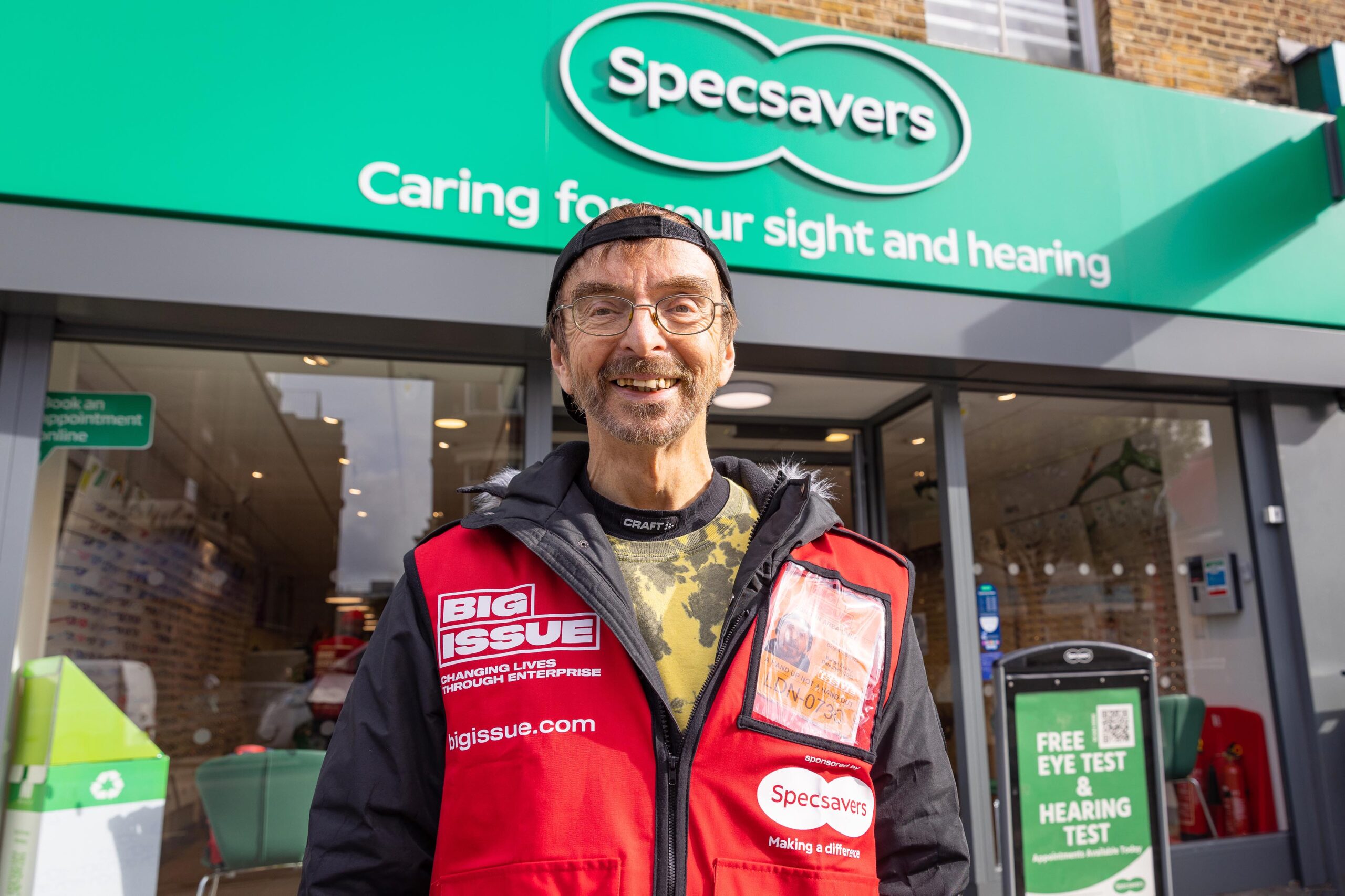 Specsavers to offer Big Issue vendors eye tests, spectacles and hearing tests