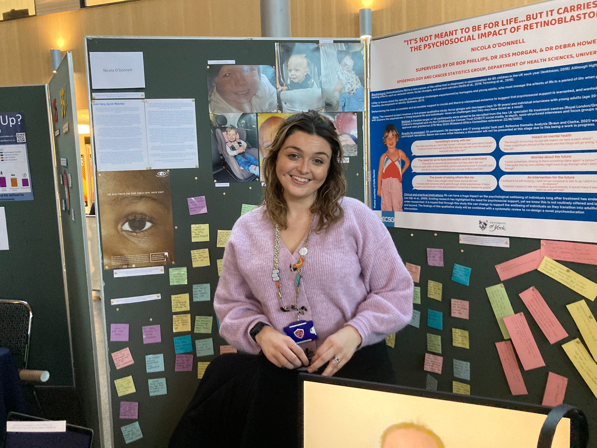 Nicola O'Donnell researches the psycho-social effects of childhood eye cancer