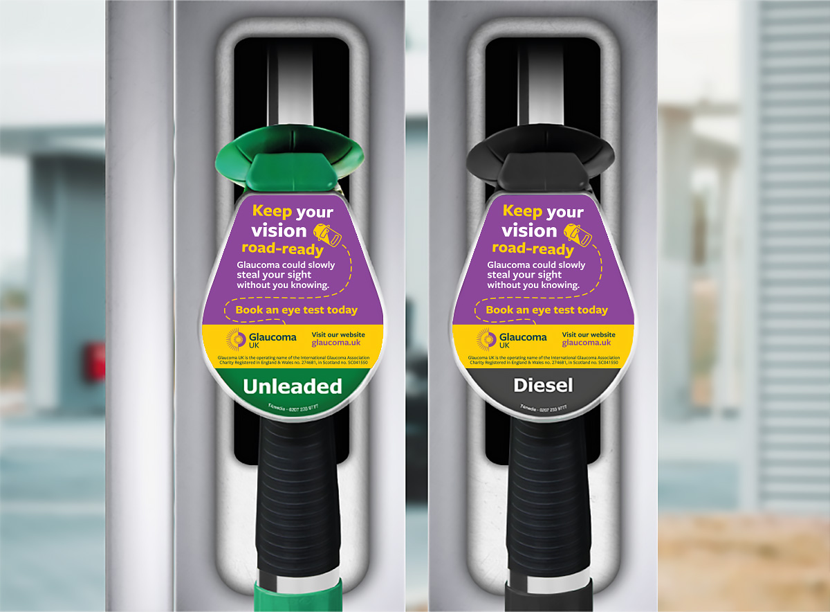 Petrol pumps promote eye tests for Road Safety Week