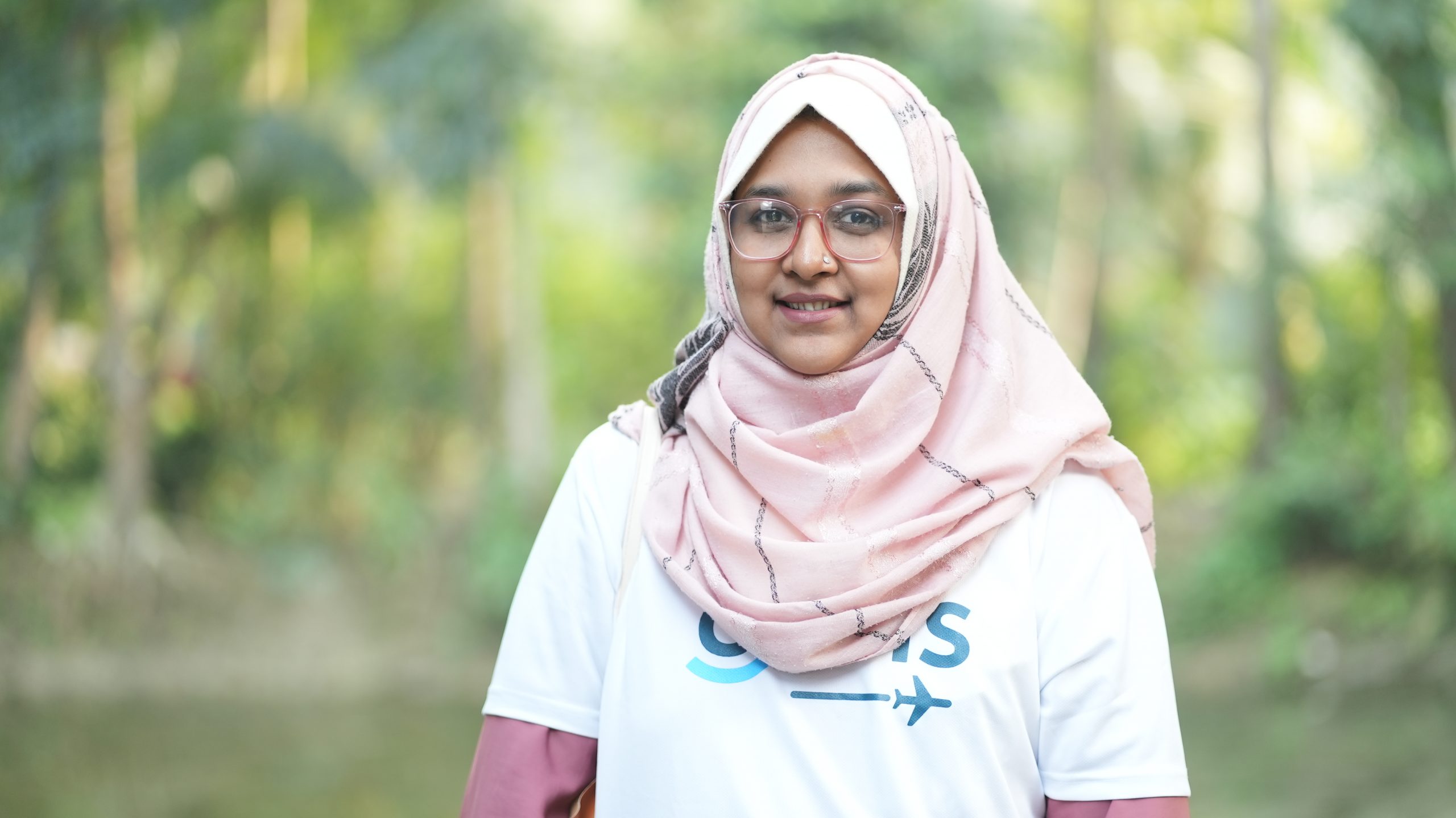 Tasmia received training from Orbis and runs a women-led green vision centre in the sub-district of Haimchar, Bangladesh