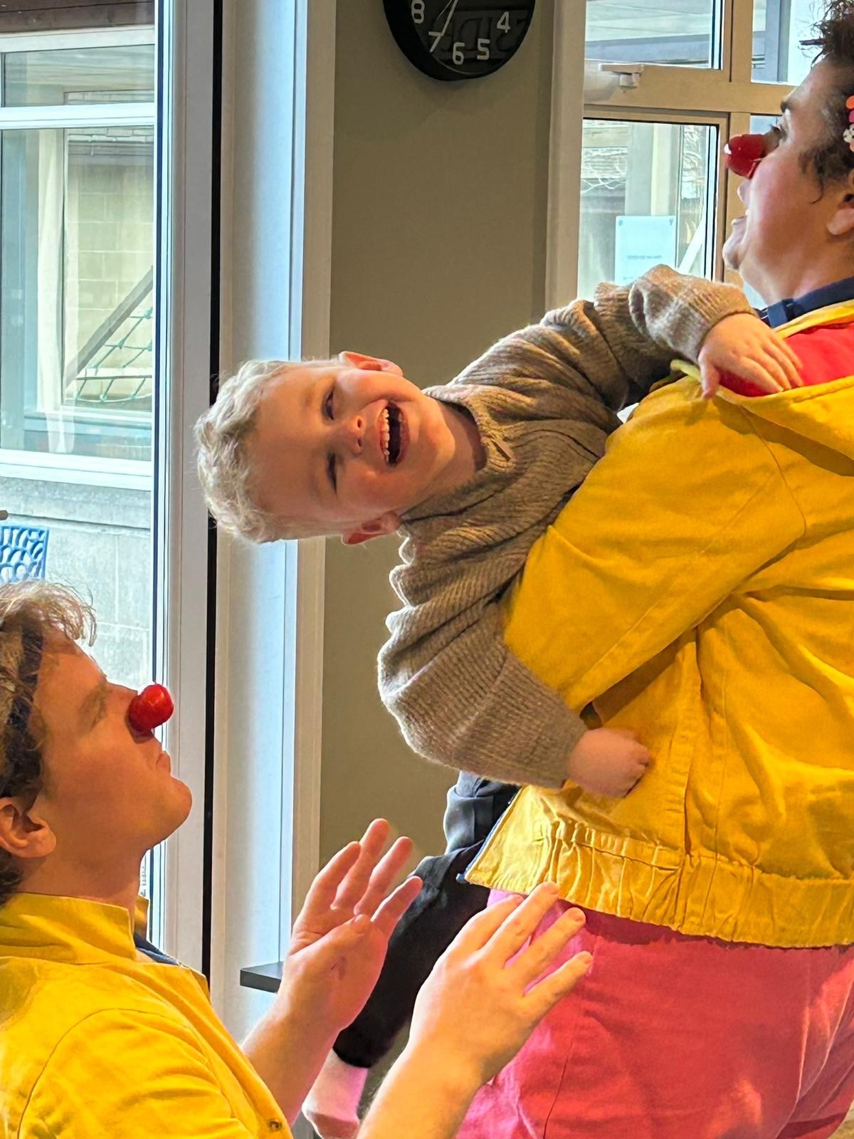 Visually impaired child playing at Play and Connect
